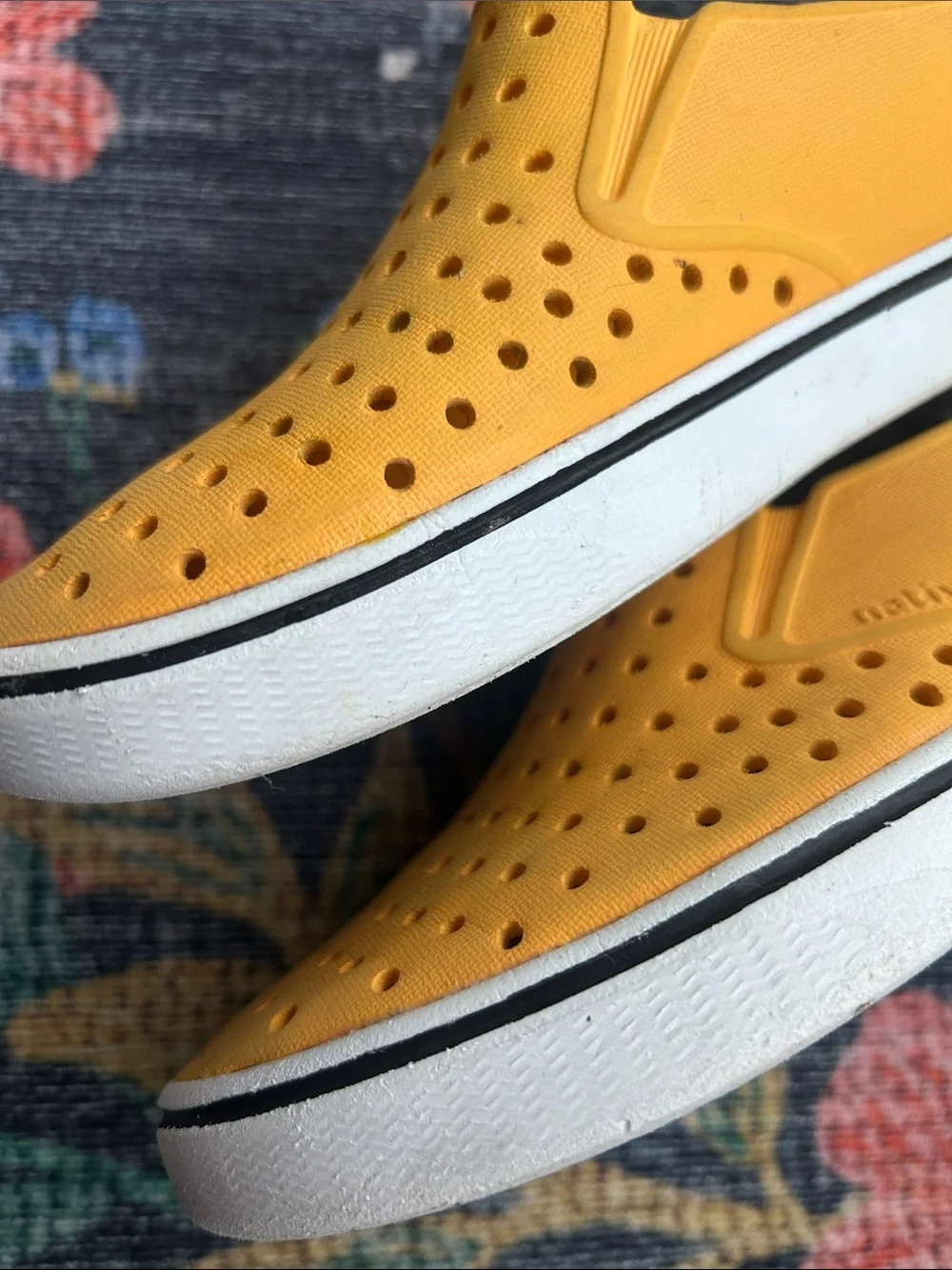 Native Kids Yellow Sneakers, Size 2